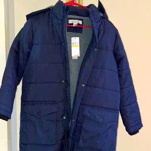 Calvin Klein size 10-12 Navy puffer coat, Never worn with tags.